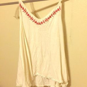 Boho embroidered top